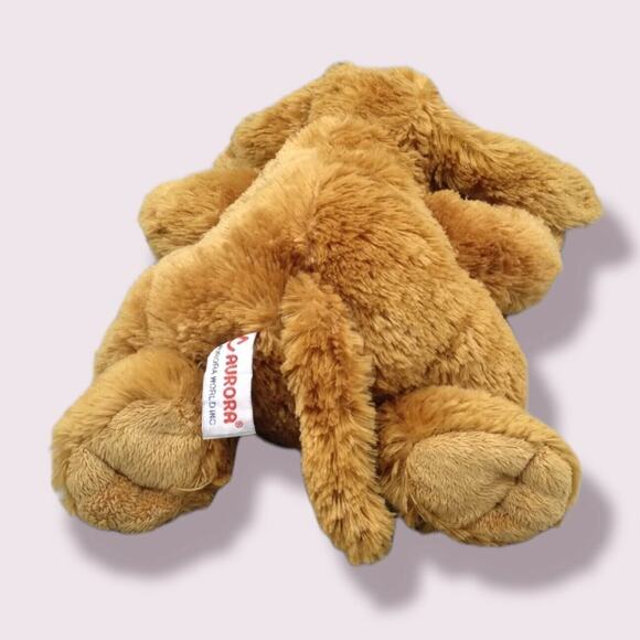 Vintage Aurora Dog Plush Flopsie Hound Puppy Stuffed Animal Toy 12” Tongue - Picture 3 of 10